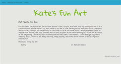 Desktop Screenshot of katesfunart.com