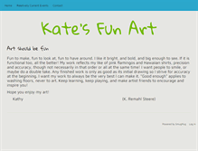 Tablet Screenshot of katesfunart.com